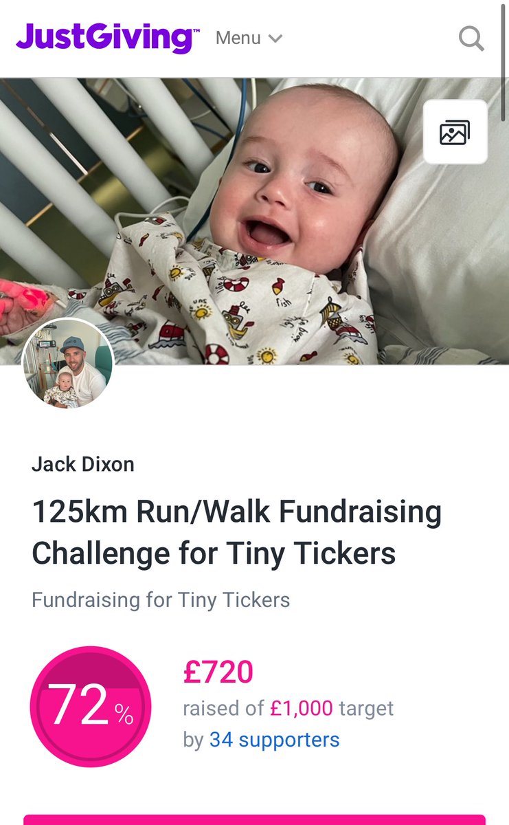Myself and good friends Dicko and Jase and there partners are tackling a difficult challenge this month for Jack &amp; Lucys little warrior &amp; <a href="/tinytickers/">Tiny Tickers Charity</a> … any donation would be greatly appreciated! 
125kms each to run in October! 

Day 1 - 20km/125km✅ 

justgiving.com/page/jude1in12…