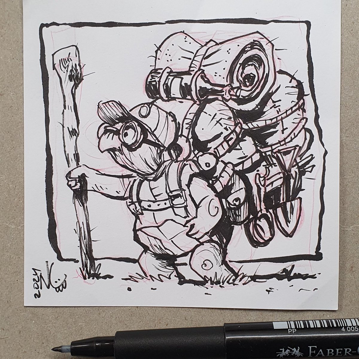 framerenders's tweet photo. It's that magical time of the year again—the moment when artists from every corner of the globe unite under the creative banner of Inktober. I will try to play around with a few  prompts whenever I have some free time🤞
#inktober #inktober2024🍁🍂
DAY 01: #BACKPACK https://t.co/0tU6nu5NMp
