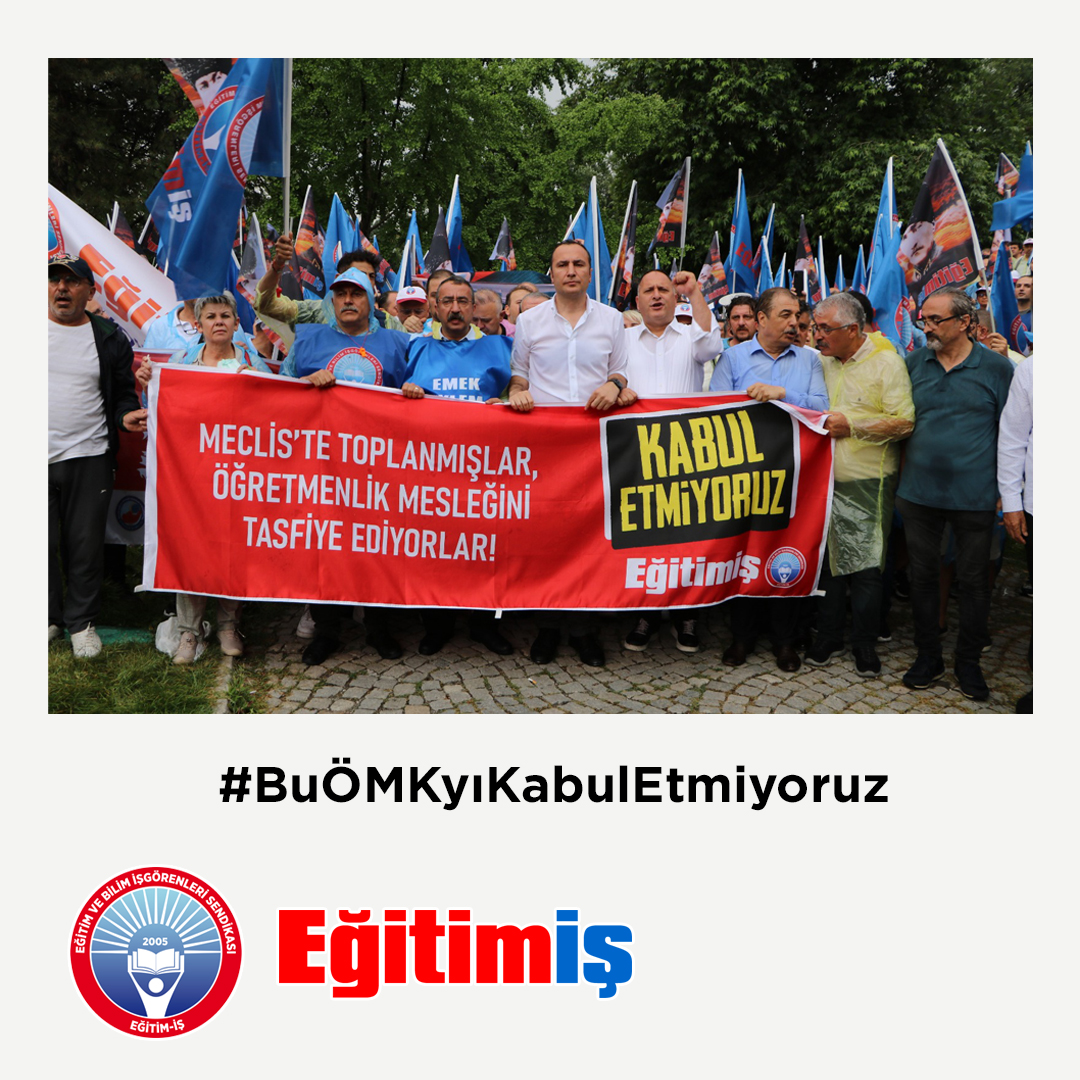 egitimis's tweet photo. Öğretmenlik bir uzmanlık mesleğidir! Diplomalarımıza, emeğimize sahip çıkıyoruz. Mesleğimizi bölen değil, güçlendiren bir kanun istiyoruz
#BuÖMKyıKabulEtmiyoruz https://t.co/ZtrwpLjprp