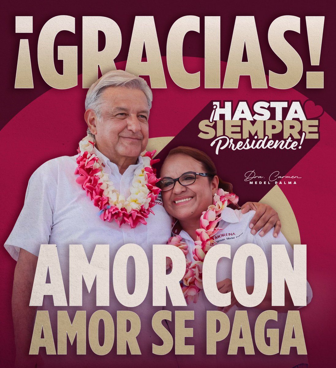 Gracias <a href="/lopezobrador_/">Andrés Manuel</a> ❤️