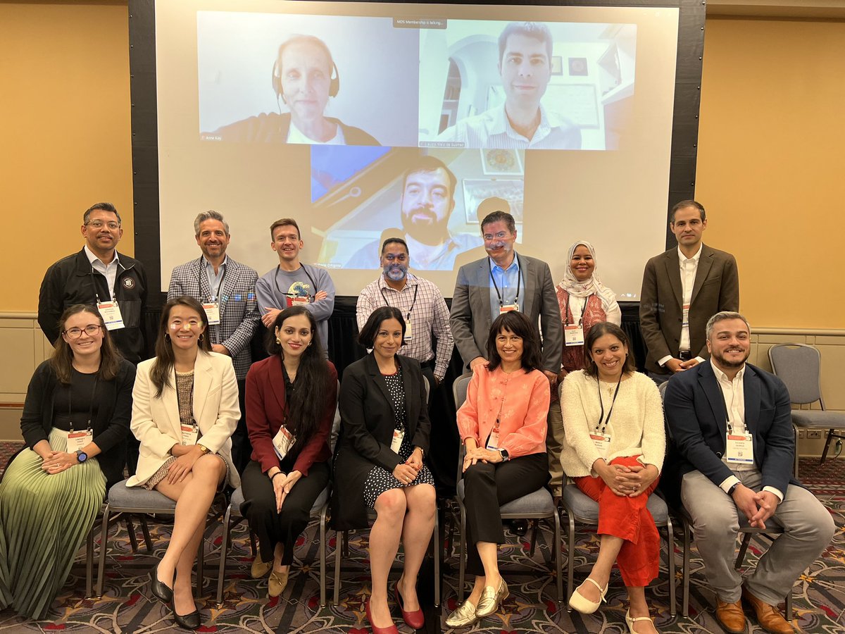 Pediatric Special Interest Group Steering Committee meeting at #mdscongress. Thanks everyone for coming together!