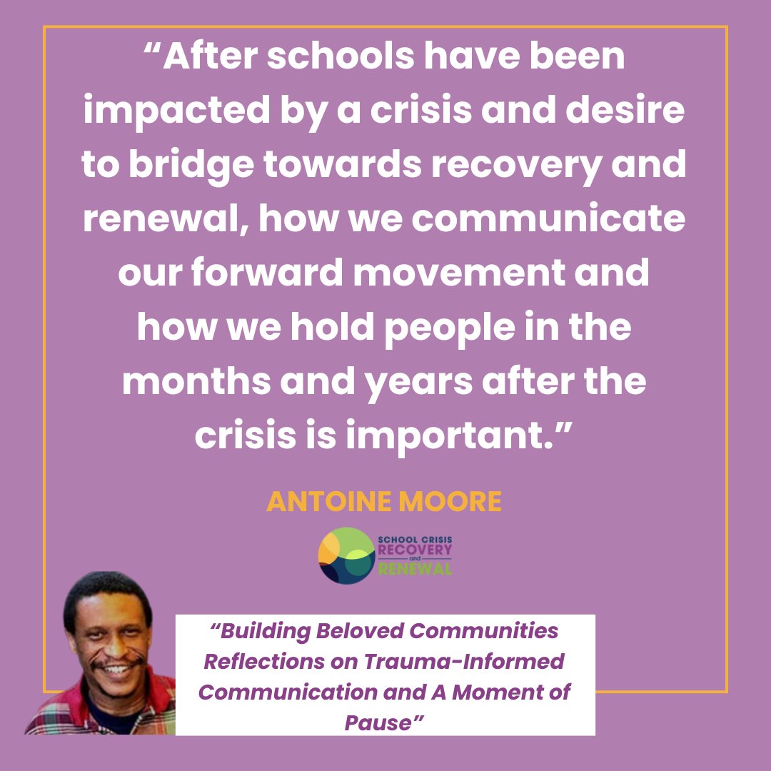 School Crisis Recovery & Renewal tweet media