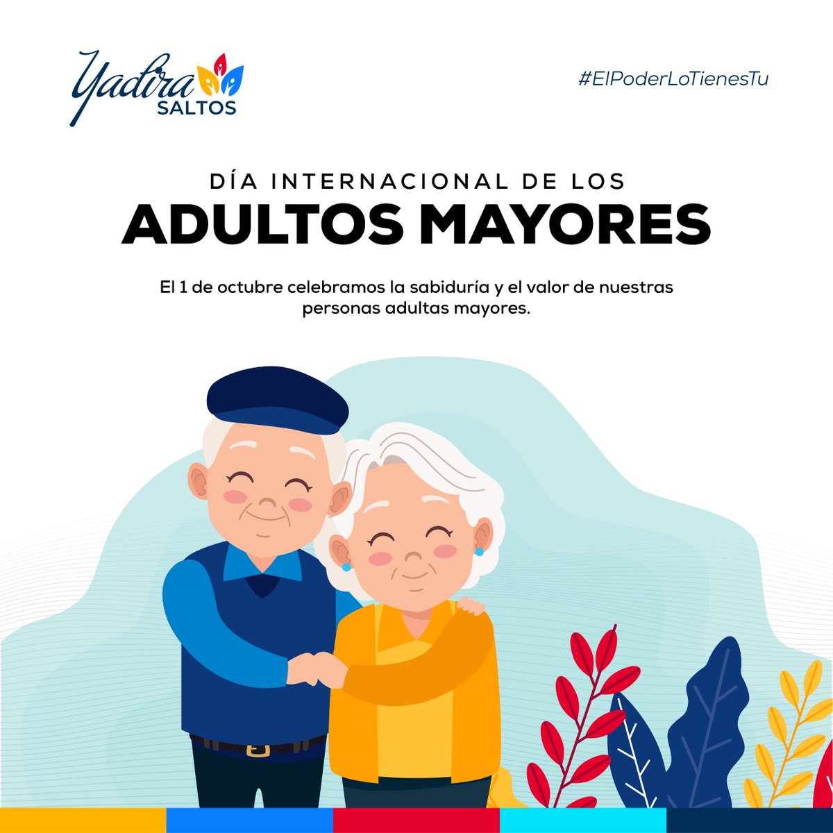 SaltosYadiraEc's tweet photo. 👵🏼👨🏾‍🦳 En este día reafirmamos nuestro compromiso por una sociedad que respete y dignifique a nuestros adultos mayores. Es hora de que las #políticaspúblicas garanticen sus derechos y acceso a una vida plena.
 
¡Actuemos con conciencia, responsabilidad y respeto!

#YadiraSaltos
#ElPoderLoTienesTú
#JusticiaSocial
#CPCCS