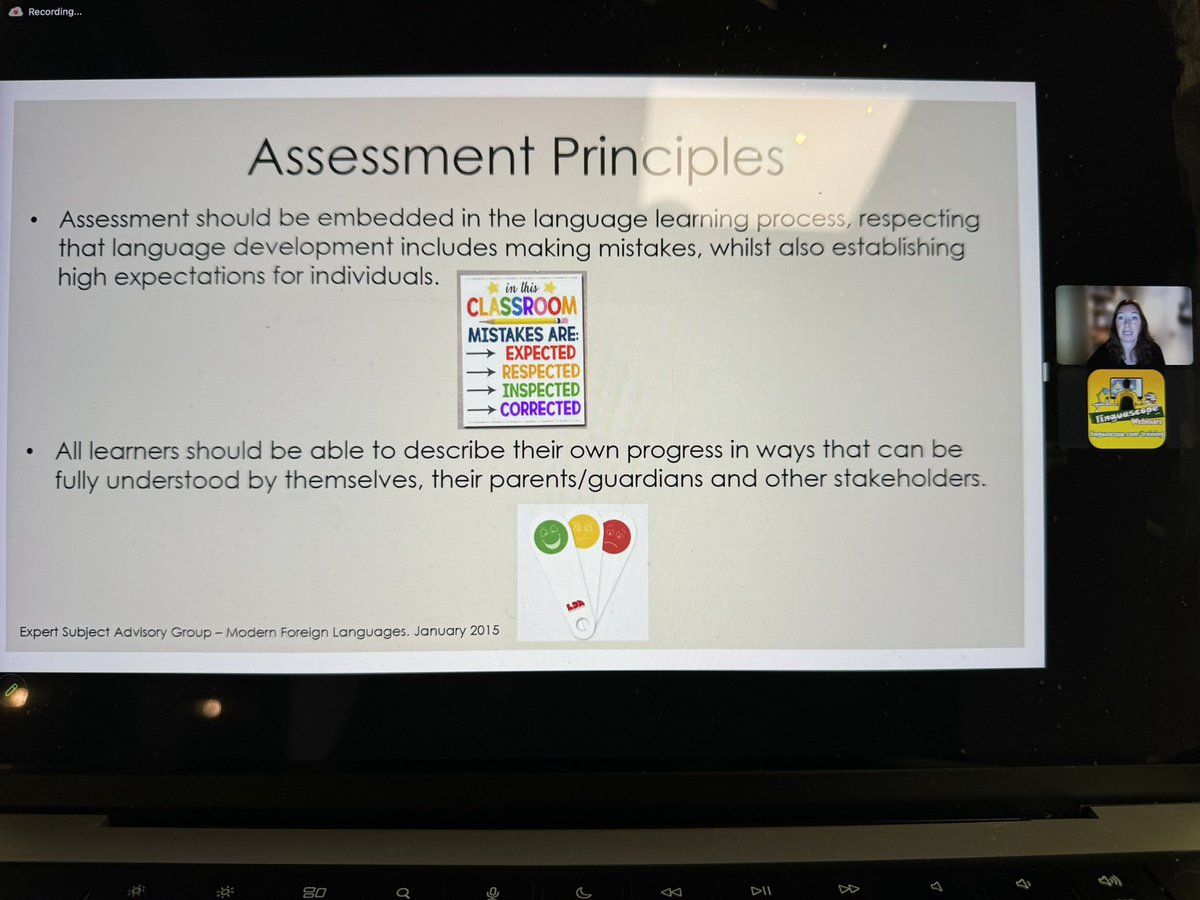CristaHazell's tweet image. Are we doing this? And do the children understand what they can do and share this? asks Marie Allen in tonight’s @linguascope webinar #primary #assessment #ks2 #strategies #mfltwitterati #langchat #mflchat #edutwitter