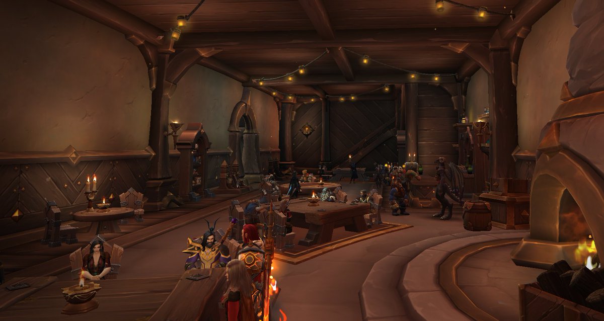 So happy to see the tavern in Hallowfall filled :3