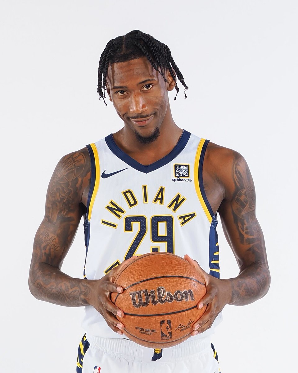 Quenton Jackson takes on <a href="/Pacers/">Indiana Pacers</a> media day 2024 😮‍💨