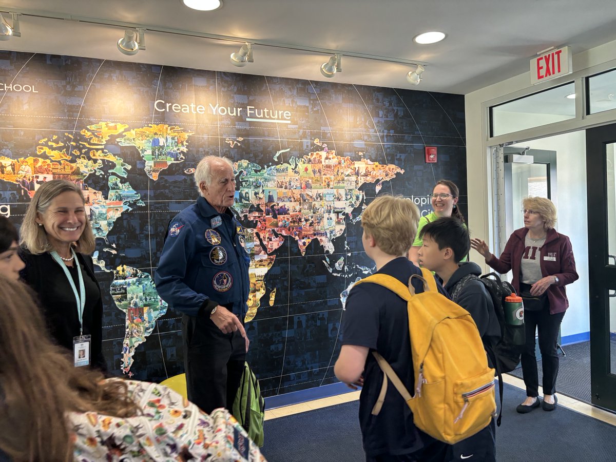 BISB_School's tweet image. Last Friday, Astronaut Jeffrey Hoffman joined our Middle and High School students for an inspiring morning assembly at #BISB, kicking off the Cambridge Science Festival weekend! He captivated everyone with incredible stories from his time in space. #ExceptionalLearning