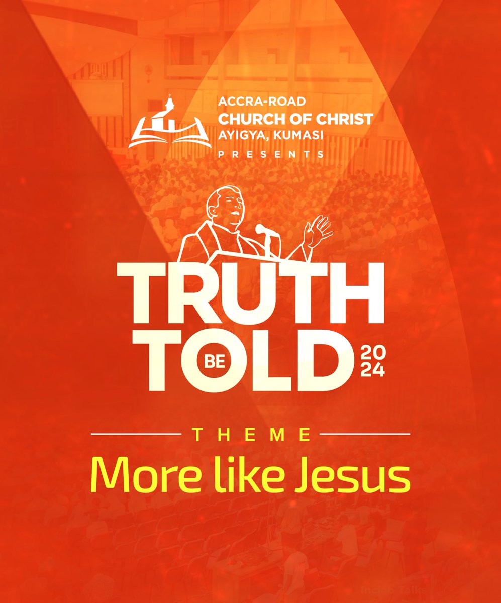 AccraroadCoC's tweet photo. Wellcome October
Are you Ready?
We Bring you Truth Be Told Lectureship 2024.
Theme: More Like Jesus
Kindly get in touch and let us know where you are coming from…
See you soon
#tbtlectureship
#truthbetold
#ChurchesOfChrist
#itstime
#TBT24 mibextid=WC7FNe https://t.co/Ib9PbYd3P8