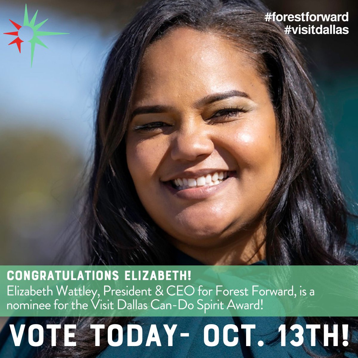 We’re thrilled to announce that our very own President and CEO, Elizabeth Wattley, has been nominated for the Visit Dallas Can-Do Spirit Award! 🌟 Let’s show our support for her inspiring leadership. ✅ Vote now through October 13th at  visitdallas.com/brand/can-do-s…