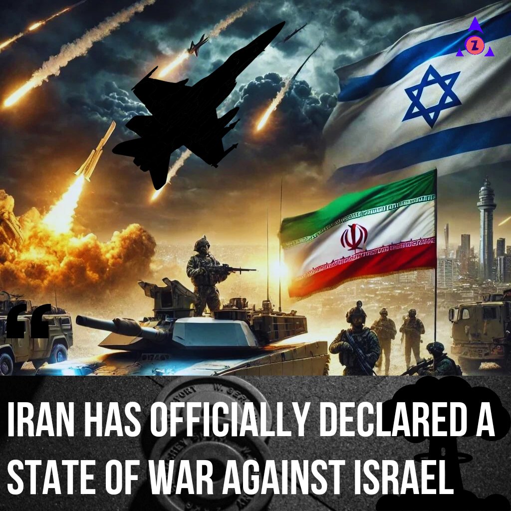 TheAgeOfGenZ's tweet photo. 🇮🇷🇮🇱 Iran has officially declared a state of war against Israel, marking a major escalation in the Middle East conflict.
#IranDeclaresWar #Lebanon #IraniansStandWithIsrael #BreakingNews #Inktober #GlobalTensions #Israel #WW3Alert #IranIsraelWar #wartober
Source - n p r https://t.co/J48Zh5wyRz