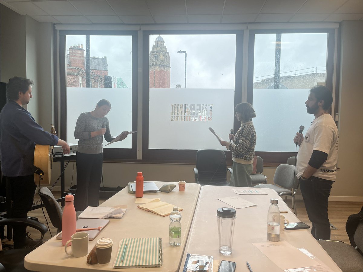 yorkshirewade's tweet photo. I have had such a blast @crucibletheatre working on our adaptation of Austen’s #Persuasion. Come see us @MK_Gallery on Fri 18th Oct, as part of @playsthethingmk #TakingTheStage 

#JaneAusten #WritersLife #WomenInTheatre #Classics #Theatre #Northern https://t.co/Ojj1TLs2Ra