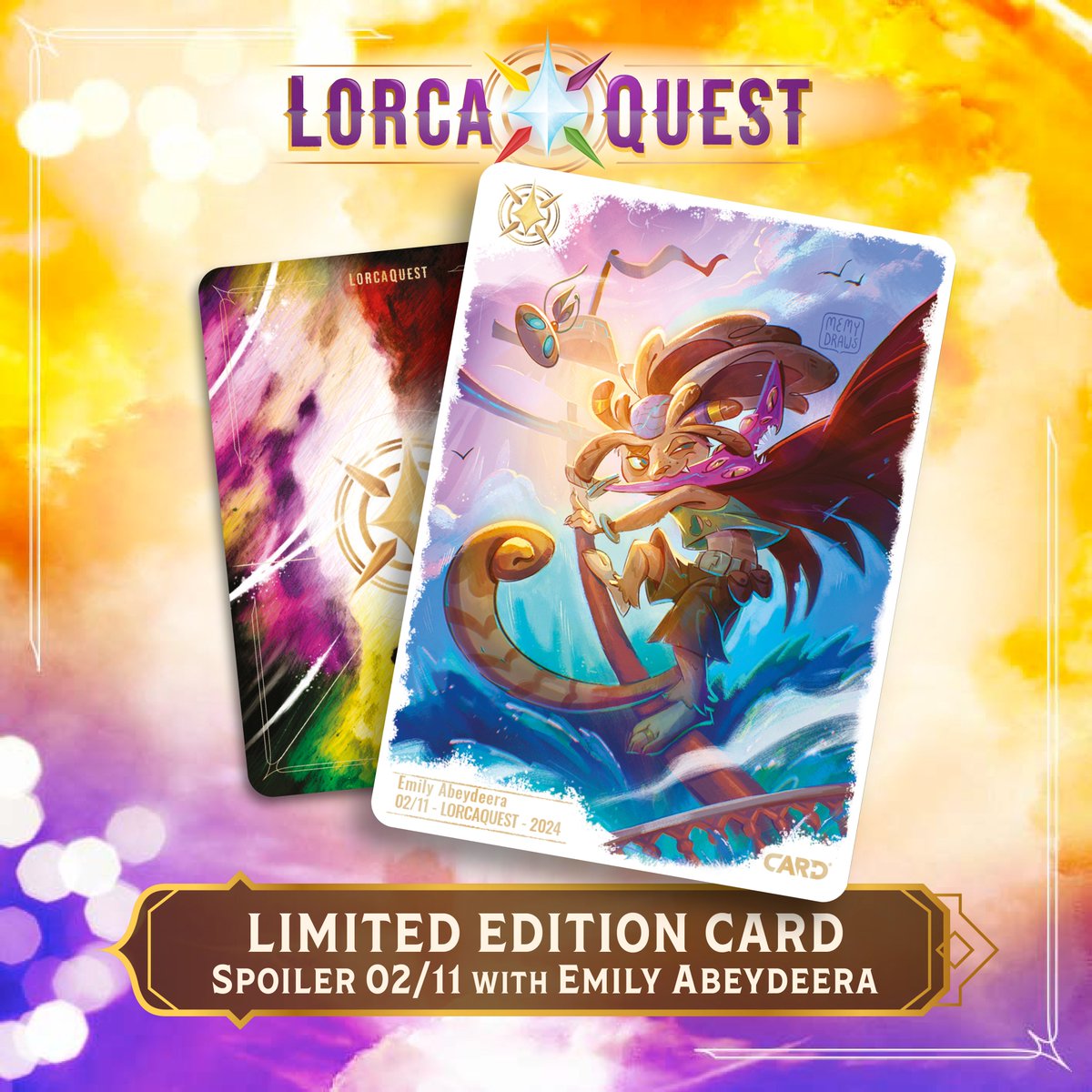 Nous sommes ravis de vous dévoiler aujourd’hui la première carte de notre 1ère série !
Le thème de cette série est “Un Pirate en quête à Paris”. Pour cette première révélation, nous commençons avec la vision de  <a href="/memydraws/">Emily Abeydeera</a> 😍