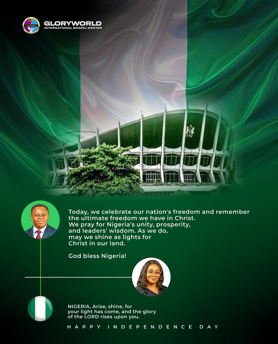Happy 64th Independence Anniversary Nigeria. May God bless our dear nation, in the name of Jesus.