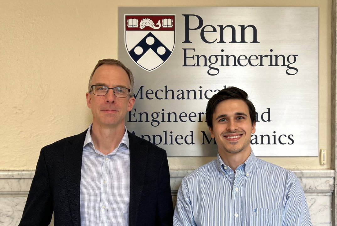 Mechanical Engineering and Applied Mechanics, Penn (@meam_penn) on Twitter photo Chris Stabile has defended his dissertation on Dynamically Tunable Adhesion and Friction via Active Materials under the guidance of <a href="/kevin_t_turner/">Kevin T Turner</a>. 🎉
"The camaraderie is what I will remember most," says Stabile.
Read more: bit.ly/4dxPs3U Chris Stabile has defended his dissertation on Dynamically Tunable Adhesion and Friction via Active Materials under the guidance of <a href="/kevin_t_turner/">Kevin T Turner</a>. 🎉
"The camaraderie is what I will remember most," says Stabile.
Read more: bit.ly/4dxPs3U