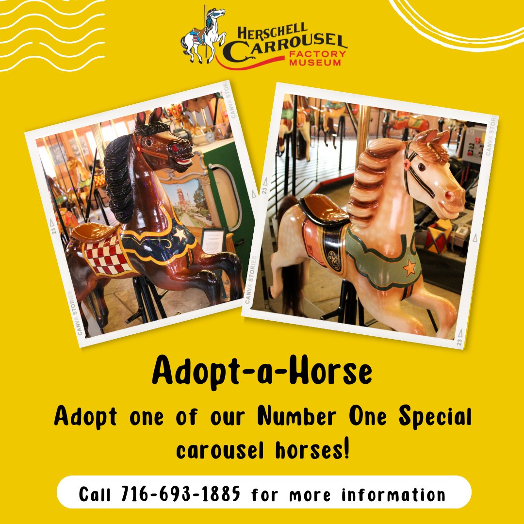 Are you looking for a unique gift for your loved one? Adopt one of our Number One Special Carrousel horses!
Visit our website today to adopt your horse: ow.ly/scRq50CCUc9