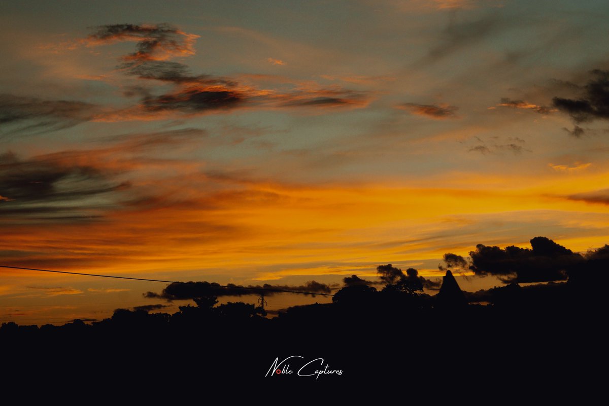 Noblecaptures's tweet photo. Golden skies and quiet moments – a reminder of nature's breathtaking beauty and the calm that follows a busy day. These moments reflect the simple joys we often overlook amidst the busyness of life. https://t.co/526IhEz2AC