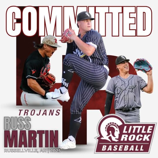 Russ Martin (@russmar27) on Twitter photo Thank you <a href="/CoachCurryLR/">Chris Curry</a> for the offer and the opportunity. Iโd like to announce my commitment to further my education and baseball career <a href="/LittleRockBSB/">Little Rock Trojan Baseball</a> !Looking forward to big things in THE ROCK! <a href="/MattParker37/">Matt Parker</a> <a href="/B_Cox_7/">Brady Cox</a> <a href="/charlesgravett1/">Charles Gravett</a> <a href="/Evan_Leeeee/">Evan Lee</a> <a href="/Brewsterc29/">Chase Brewster</a> @wmccrotty Thank you <a href="/CoachCurryLR/">Chris Curry</a> for the offer and the opportunity. Iโd like to announce my commitment to further my education and baseball career <a href="/LittleRockBSB/">Little Rock Trojan Baseball</a> !Looking forward to big things in THE ROCK! <a href="/MattParker37/">Matt Parker</a> <a href="/B_Cox_7/">Brady Cox</a> <a href="/charlesgravett1/">Charles Gravett</a> <a href="/Evan_Leeeee/">Evan Lee</a> <a href="/Brewsterc29/">Chase Brewster</a> @wmccrotty