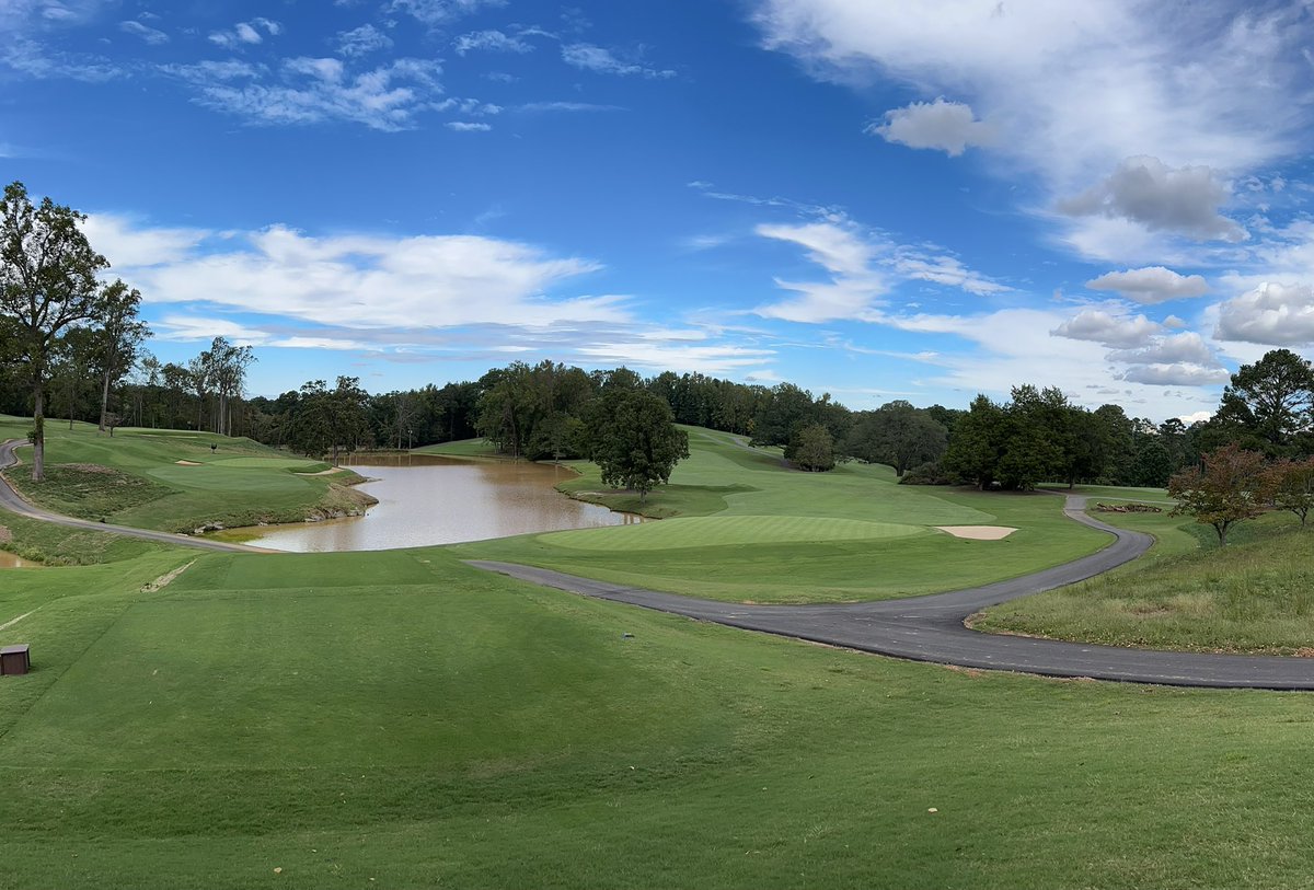 Still a lot of work to do to get everything clean and trees removed, but outside of the muddy water it’s at least starting to look like a golf course again.