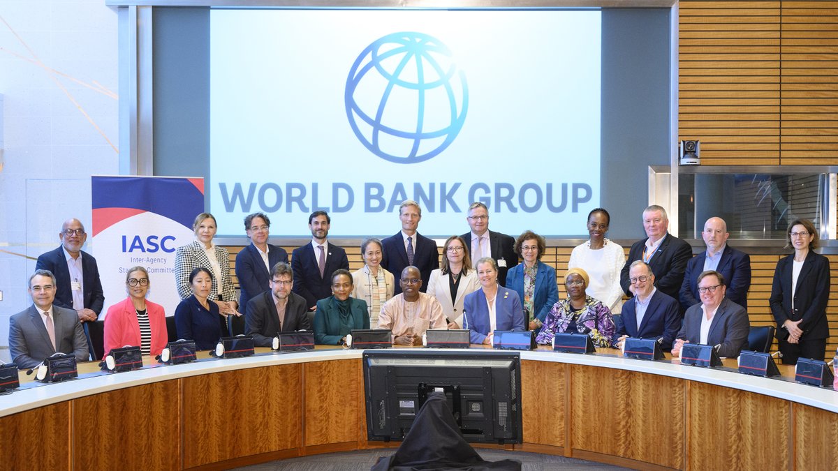 JoyceMsuya's tweet photo. Power in unity: Honored to chair the bi-annual @iascch Deputy Humanitarian Chiefs mtg. hosted by @WorldBank to collectively agree to:

✔️Support operations effectively
✔️Strategize innovative humanitarian financing
✔️Boost cost efficiency
✔️Advance #gender equality &amp; empowerment https://t.co/vU8y4aEeCZ