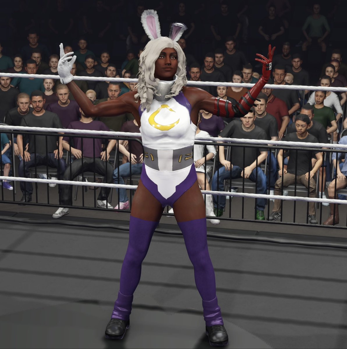 ELIjah_TM2K's tweet photo. Gonna be doing something with the members of the PIT called #PITober. I’ll be posting a member of the PIT in a Halloween costume up to #Halloween 

First up Jamie Knight 🌙🐇 #WWE2K24 https://t.co/To0bf5Vrru