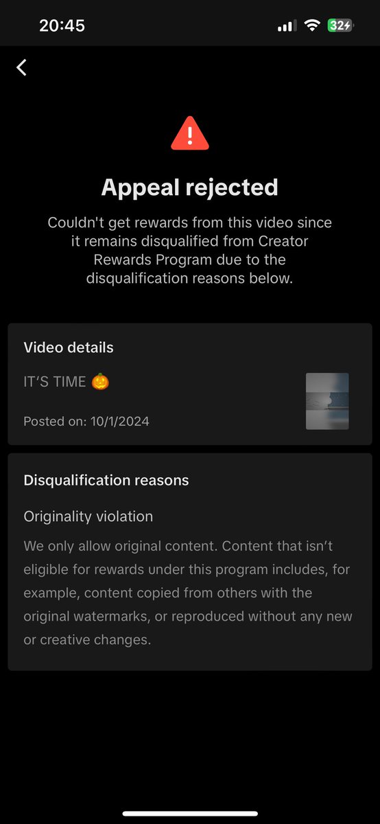 Hey <a href="/TikTokSupport/">TikTokSupport</a> 
Why is the content that I created myself disqualified from the Creator Rewards Program? My music is even linked through my artist profile. What can I do? This is so frustrating :(