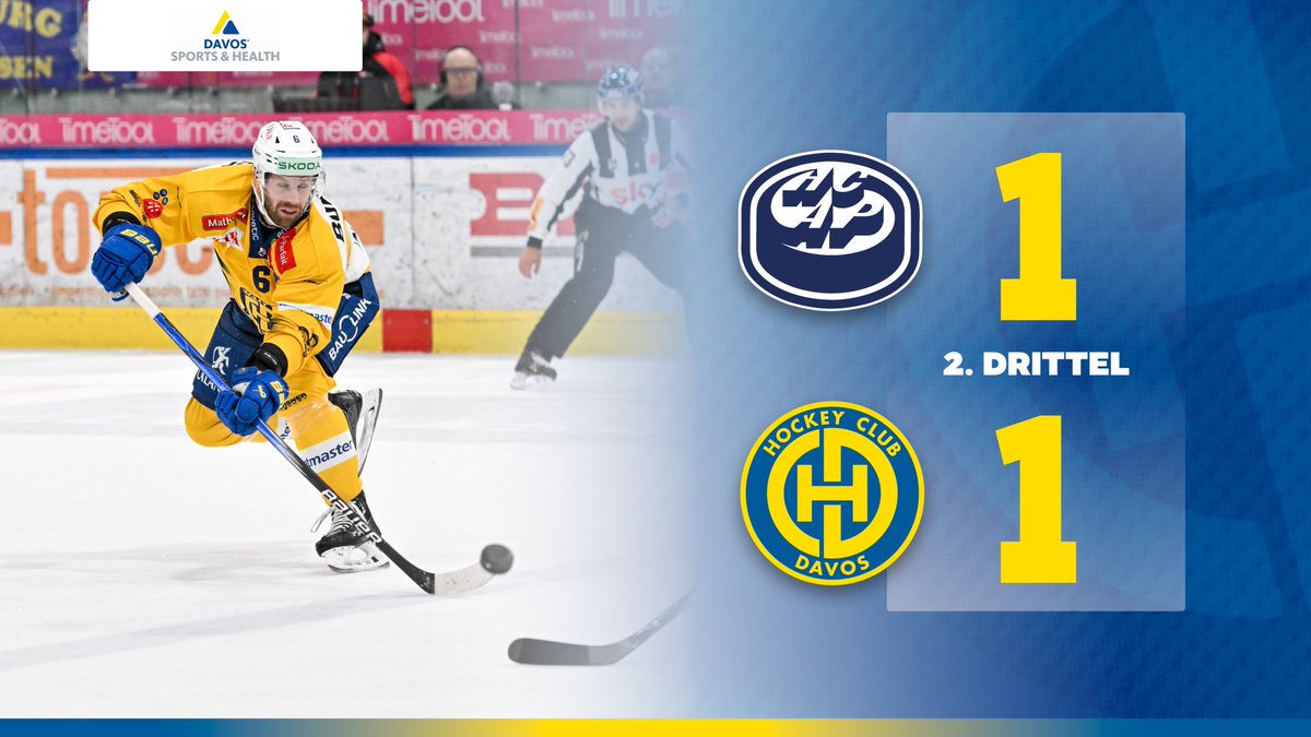 HCD_offiziell's tweet photo. ⏸️ 1:1* - 2nd 𝗽𝗲𝗿𝗶𝗼𝗱!
Es ist ein hart umkämpftes und intesives Spiel heute in Ambri. #93Frehner brachte uns in der 35. Minute in Führung, ehe die Tessiner im Powerplay ausgleichen konnten.
#Davoser https://t.co/CEIAywCS69