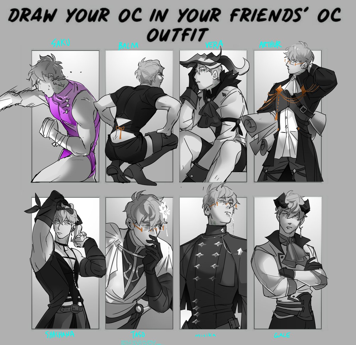 i drew yalls outfits on yuyang... :D!!!