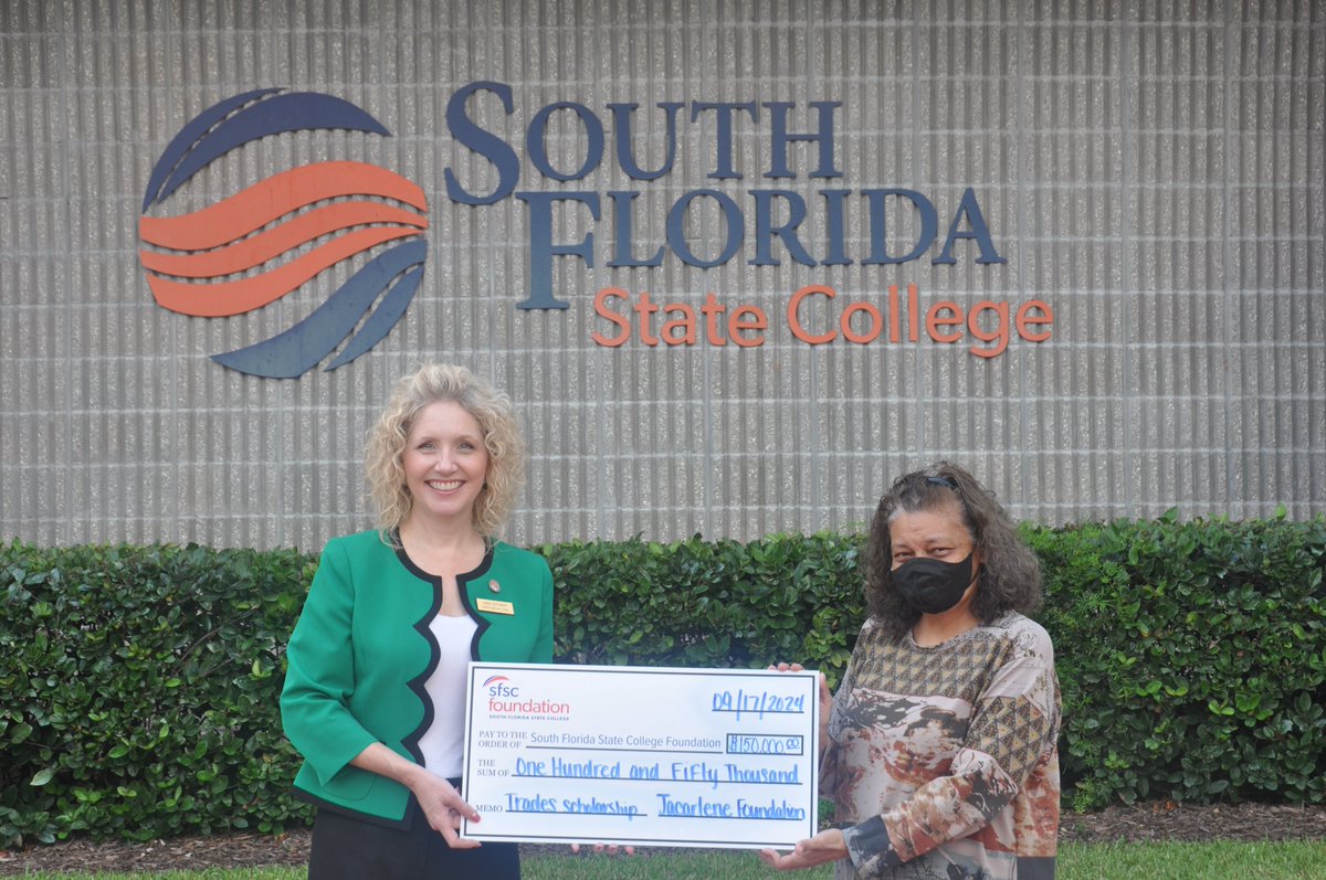 SFSCPanthers (@sfscpanthers) on Twitter photo The SFSC Foundation received a $150K donation from the Jacarlene Foundation to support students in trade programs. Students can apply for the scholarship by contacting foundation@southflorida.edu or 863-453-3133. southflorida.edu/news/jacarlene…. #scholarship #college <a href="/Hawkins4florida/">Fred Hawkins</a> The SFSC Foundation received a $150K donation from the Jacarlene Foundation to support students in trade programs. Students can apply for the scholarship by contacting foundation@southflorida.edu or 863-453-3133. southflorida.edu/news/jacarlene…. #scholarship #college <a href="/Hawkins4florida/">Fred Hawkins</a>