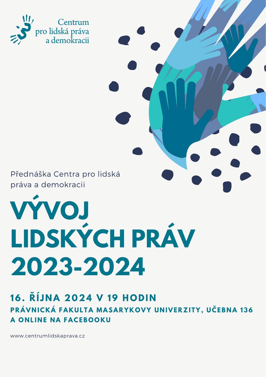 _clpd's tweet photo. 🗓️Nenechte si ujít přednášku o vývoji lidských práv, na které vedoucí jednotlivých sekcí Centra představí témata, kterým se v uplynulém roce věnovali. https://t.co/xrjje4yYeH