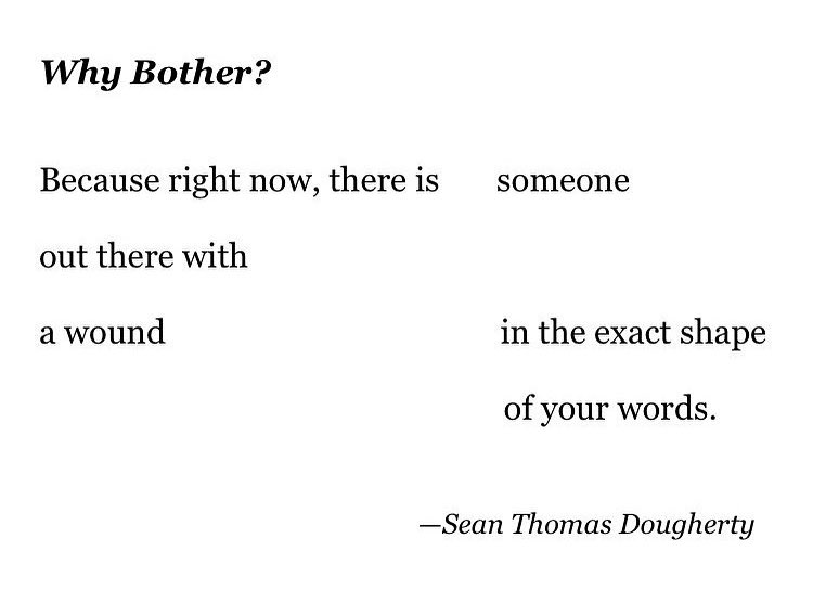 a truth for writers by <a href="/SeanLemonhead/">Sean Thomas Dougherty</a>: