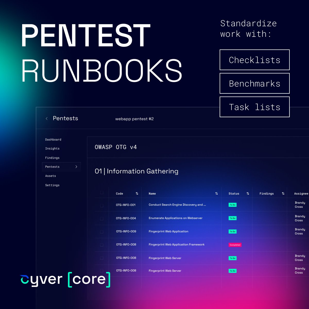 Cyver_io's tweet photo. Turn Chaos into Control with Pentest Runbooks &amp; Checklists!

📝Simplify quality control
🔍Streamline tasks
🔄Delegate with ease

Stay in control and ensure every test meets your standards. https://t.co/g3MjslCy2o keeps it all in one place. 

#cybersecurity #pentesting #pentest https://t.co/nm74PeF4GT