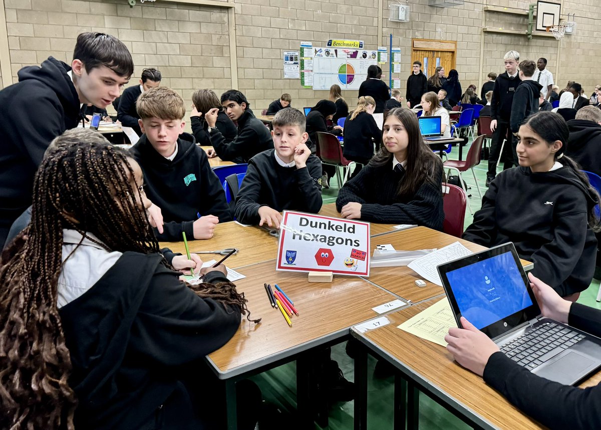 stjohnsmaths's tweet image. Today’s S1 Maths &amp;amp; Numeracy Challenge with 1D1, 1D3, 1D4 and 1J1. 
Day 2 photos part 2 😊
#TerrificTeamwork 
#FunChallenges
#NumeracyAcrossLearning
#MathsWeekScotland
@StJohnsOfficial