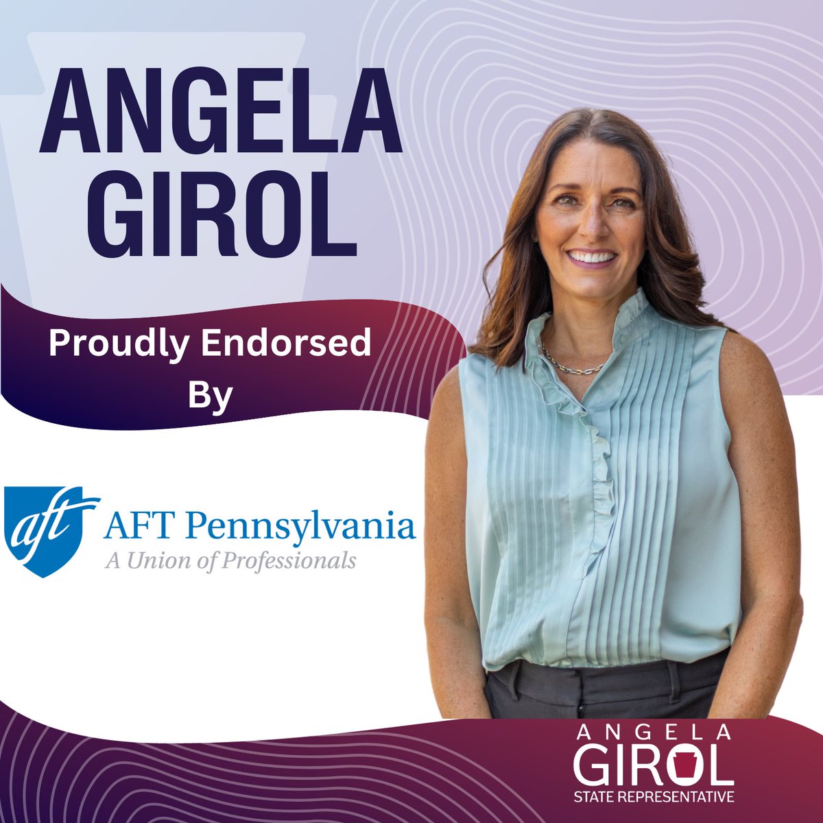 Girol4PA's tweet photo. I’m honored to be endorsed by @AFTPA! As a proud @PSEA member, I’ve fought for our schools and our students. Unlike my opponent, who voted against funding our schools, I’ll always stand with teachers and families to strengthen public schools. #AFTPA #PSEA #Girol4PA https://t.co/PCfHRh1G9q