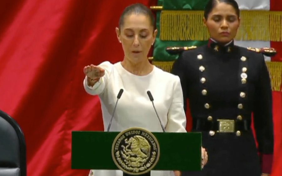 Contenta porque por primera vez una mujer es nombrada Presidente de México 🇲🇽