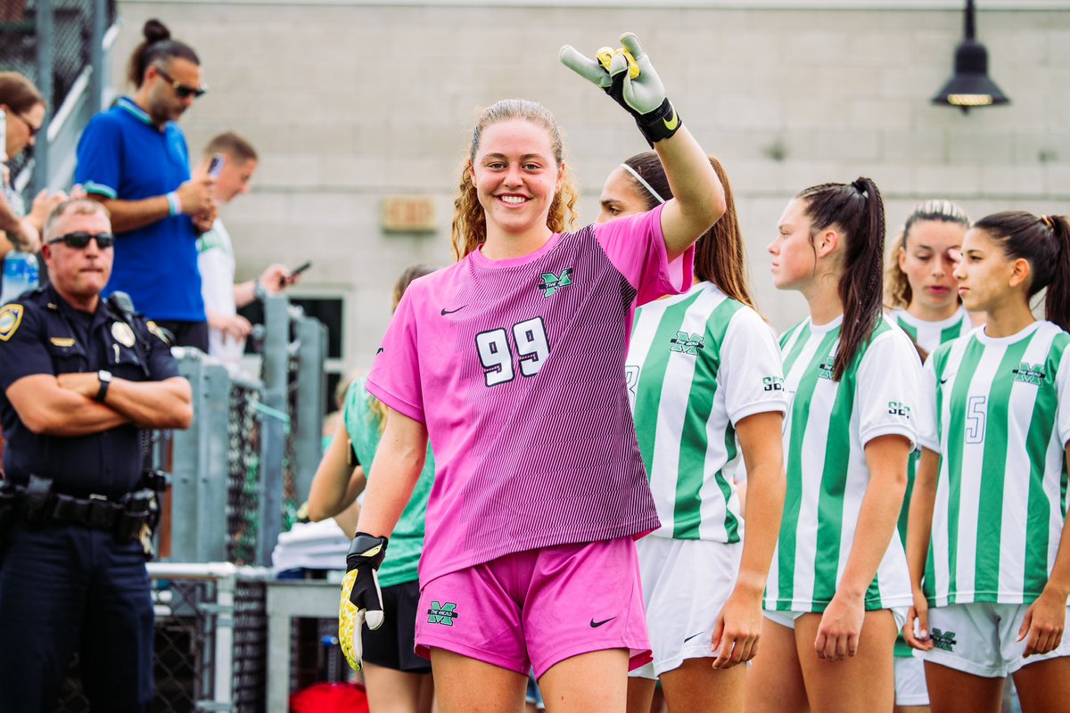 With her latest shutout against Troy, Alexis Wolgemuth now ranks 3rd all-time in shutouts in program history! 👏🧤📈

#WeAreMarshall
