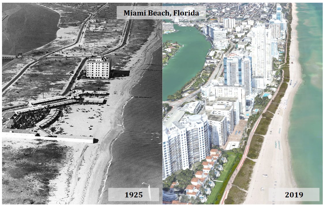Good afternoon, Craig. 👋

I want you to take a look at these two photographs. I took the liberty to post them side-by-side below in the same image for your viewing pleasure.

Stare at and study them until your eyes burn. 👀

The photo on the left shows Miami Beach, Florida near