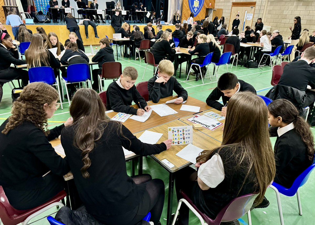 stjohnsmaths's tweet image. Today’s S1 Maths &amp;amp; Numeracy Challenge with 1D1, 1D3, 1D4 and 1J1. 
Day 2 photos part 4😊
#TerrificTeamwork 
#FunChallenges
#NumeracyAcrossLearning
#MathsWeekScotland
@StJohnsOfficial