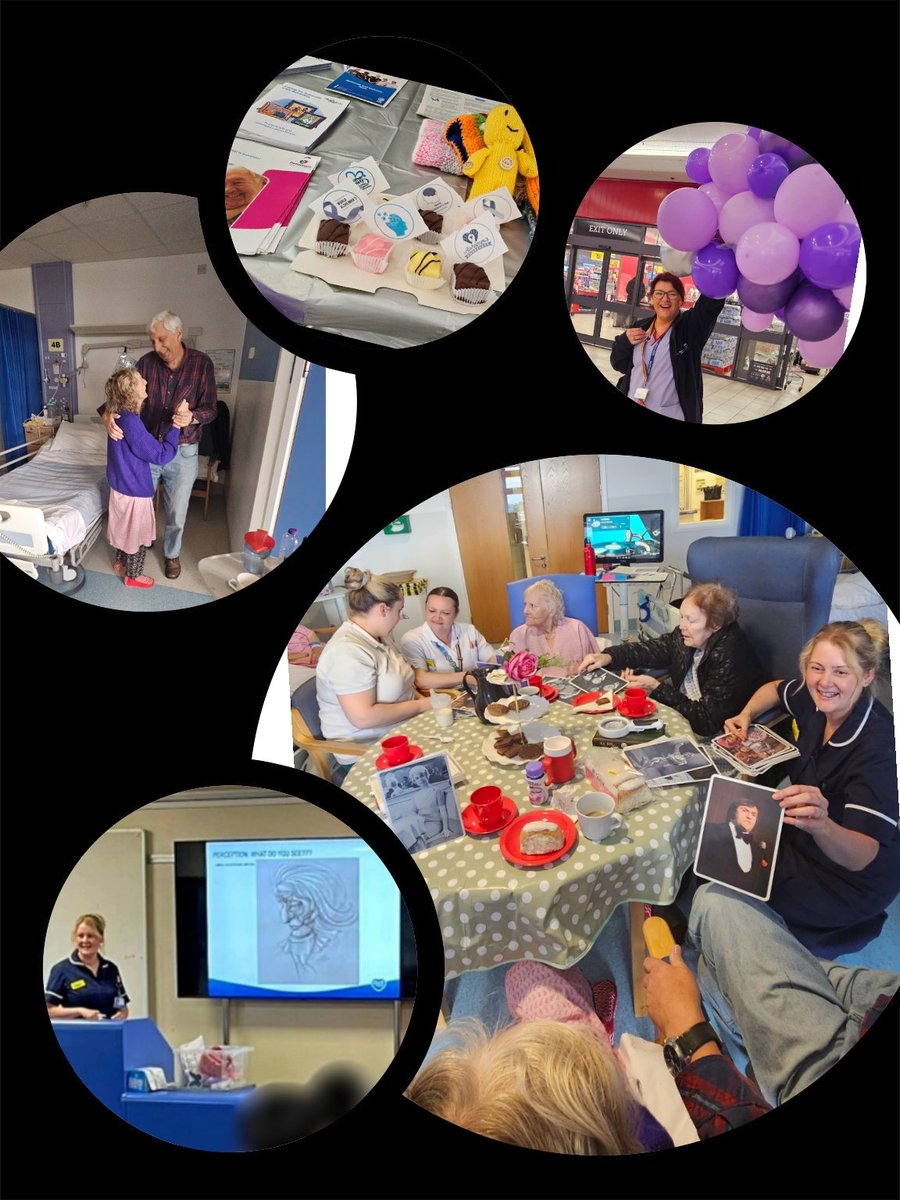 Highlights from last months activities from the Dementia and Delirium team raising awarness for world Alzheimers monyh including Doctors training sessions , ward activities , engaging with the local community