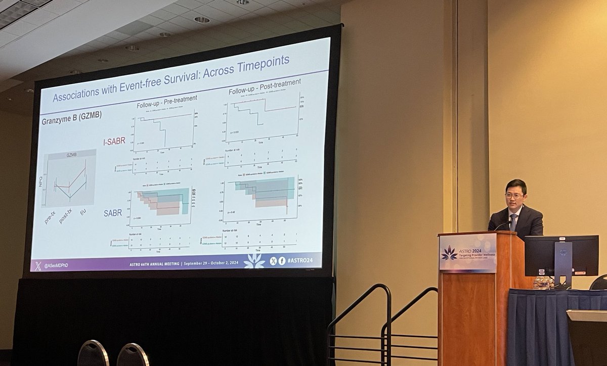 Chelsea C Pinnix MD PhD (@chelseapinnix) on Twitter photo Our <a href="/MDAndersonNews/">MD Anderson Cancer Center</a> #RadOnc PGY5 resident <a href="/ASeoMDPhD/">Aaron Seo</a> presents an exploratory analysis examining systemic immune response changes with SABR & I-SABR via plasma protein abundance kinetics on I-SABR trial. These are the exploratory studies we need!๐๐ฝ๐๐ฝ. <a href="/StevenLin_MDPhD/">Steven H. Lin</a> <a href="/JoeChangMD/">Joe Y Chang</a> Our <a href="/MDAndersonNews/">MD Anderson Cancer Center</a> #RadOnc PGY5 resident <a href="/ASeoMDPhD/">Aaron Seo</a> presents an exploratory analysis examining systemic immune response changes with SABR & I-SABR via plasma protein abundance kinetics on I-SABR trial. These are the exploratory studies we need!๐๐ฝ๐๐ฝ. <a href="/StevenLin_MDPhD/">Steven H. Lin</a> <a href="/JoeChangMD/">Joe Y Chang</a>