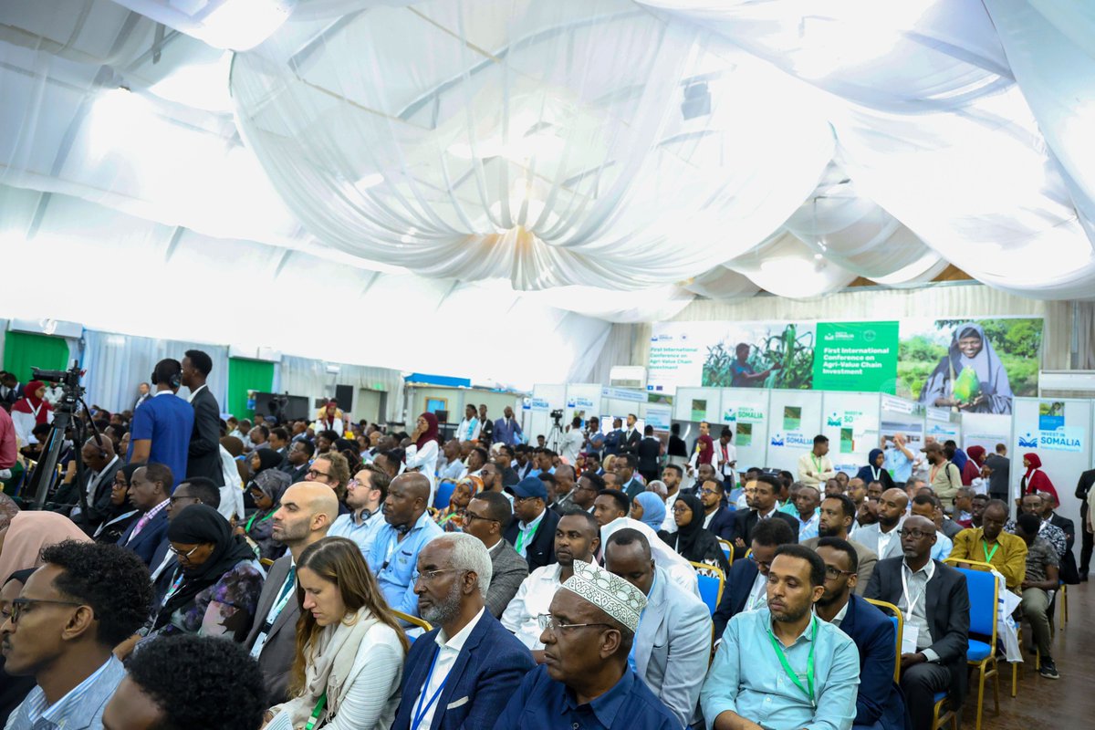 At the 1st Agri-Value Chain Investment Conference in #Mogadishu, hosted by the @moai_somali with <a href="/EU_in_Somalia/">EU Delegation Somalia</a> support, I stressed the need  for boosting sustainable investment opportunities in #Somalia driven by collaborative partnerships &amp; increased market access.