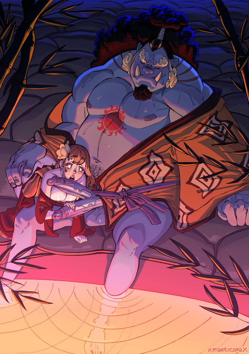 xmanticorax's tweet photo. jinbe piece i did in collaboration with an OP zine a while back, waited a while to post it (maybe i waited too much), the prompt was to draw the characters with a mob, so here it is! our girl at the local brothel was curious to see if what they say about fishmen was true😏😏 https://t.co/tG2A1EhQAN