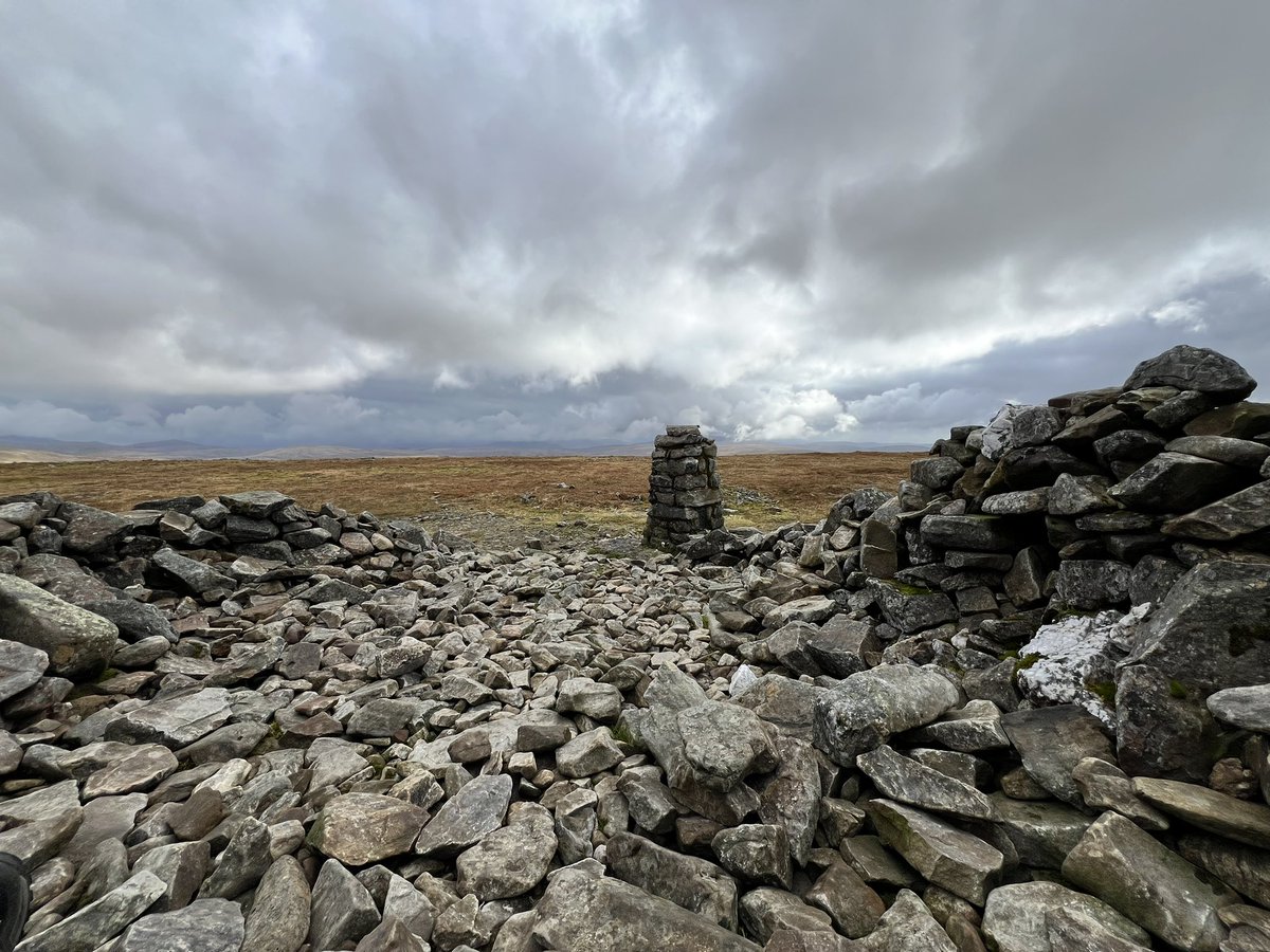 PeakBaggerQ's tweet photo. Another strong-wind day in the mountains of Scotland. Glas Maol, the highest point of Angus County. Much of the hike was up the Glenshee ski area. #CountyTops https://t.co/MO5vd1cDY0