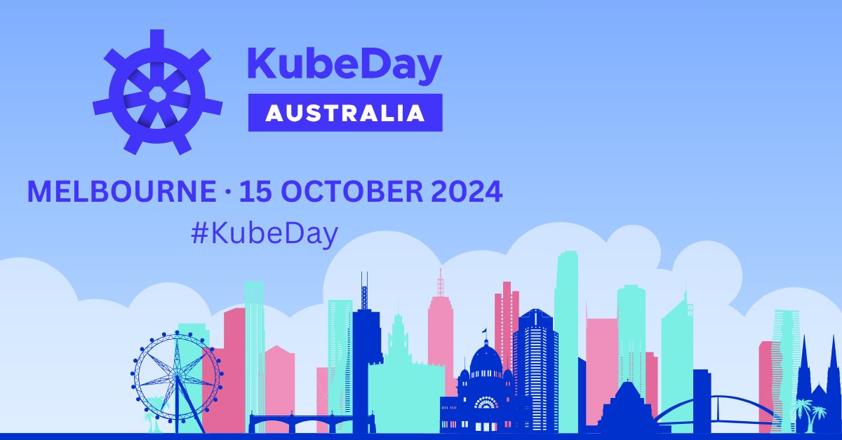 CloudNativeFdn's tweet photo. Join us at #KubeDay Australia on 15 October in Melbourne! 🗓️ The schedule is packed with sessions covering the most important topics in cloud native computing, #OpenSourceDevelopment & MORE 🎟️
Register today! https://t.co/jwJayezT8w https://t.co/jtu7MzmKa2