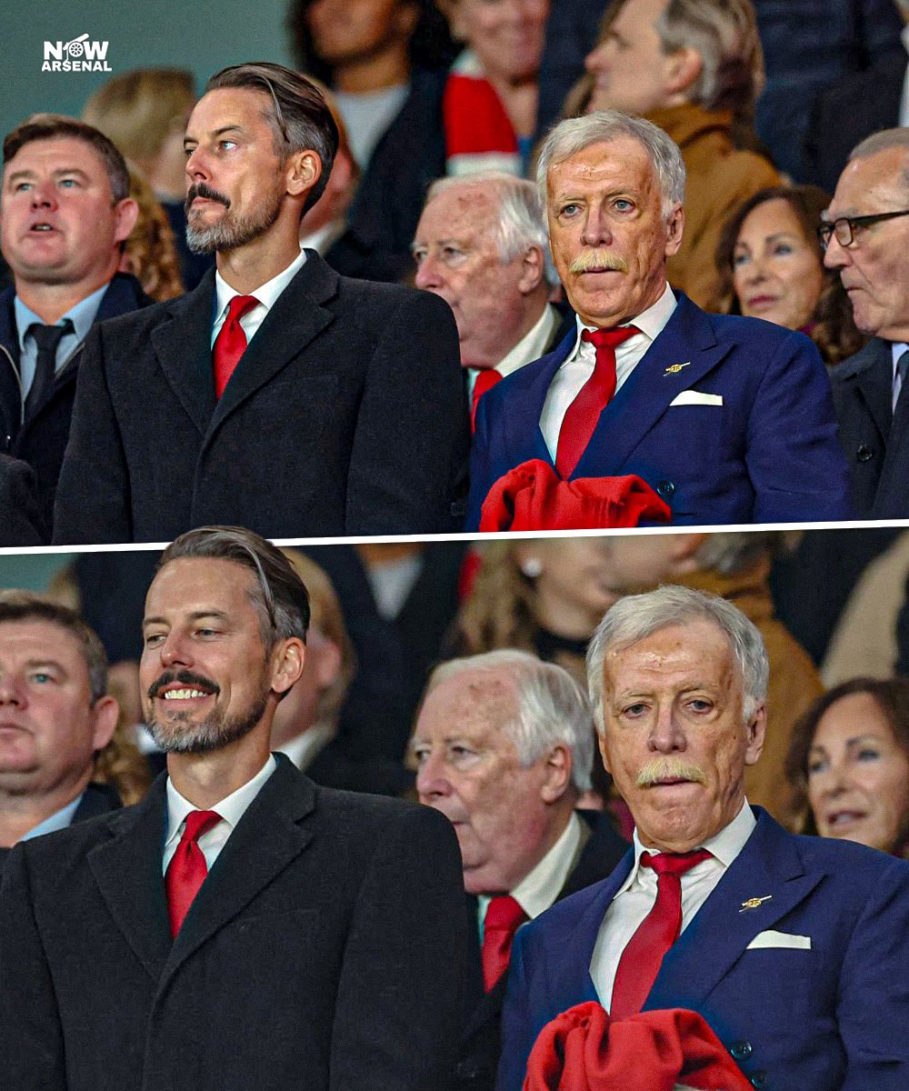 now_arsenaI's tweet photo. Stan Kroenke and Josh Kroenke are both in attendance at the Emirates Stadium this evening. https://t.co/pA3gWFpBv7