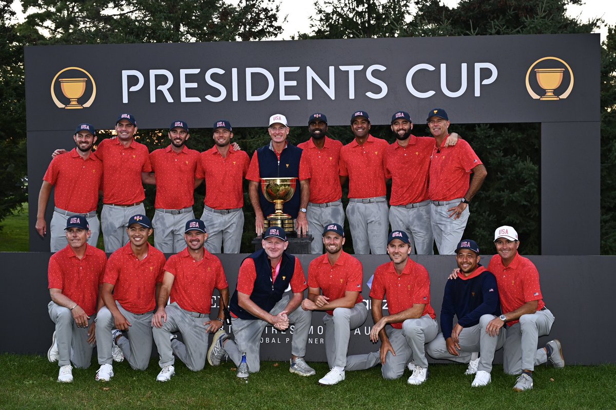 BrandtSnedeker's tweet photo. 🇺🇸🇺🇸🇺🇸 What a tremendous honor it was for my family and I to be a part of Team USA in the 2024 @presidentscup! The experience and memories are something we will cherish forever. A special group of guys to be around, congrats on bringing it home fellas 🫡🫡