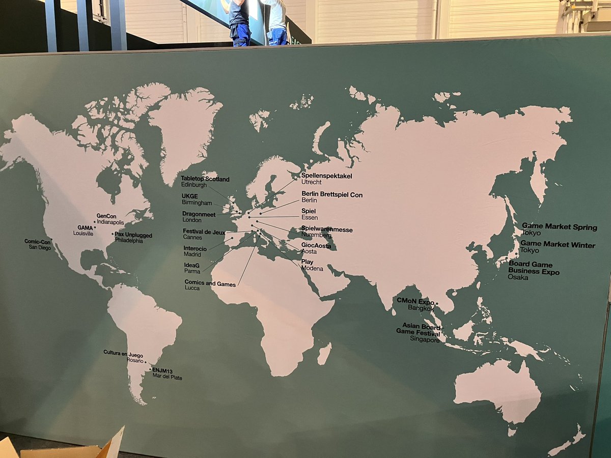 BGBEJAPAN's tweet image. #Spiel24 
『M.O.B. Vanguard』
(@MOBVanguard1)のブースで
世界のボードゲームイベント マップに
『Board Game Business Expo Japan』
が掲載されていました！

Welcome to BGBE！

#boardgames #Spiel #EssenSpiel