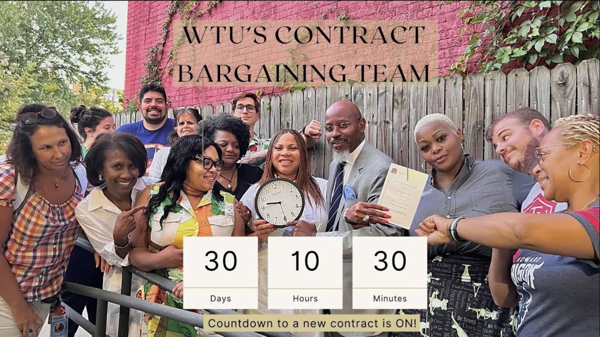 WTUTeacher's tweet image. Thank you to @WTUTeacher's Contract Bargaining Team and Contract Action Team (CAT) for your support of our members in the Union. Your hard work throughout the year (even at 5AM in the morning) led to this contract! #redfored, #realsolutions