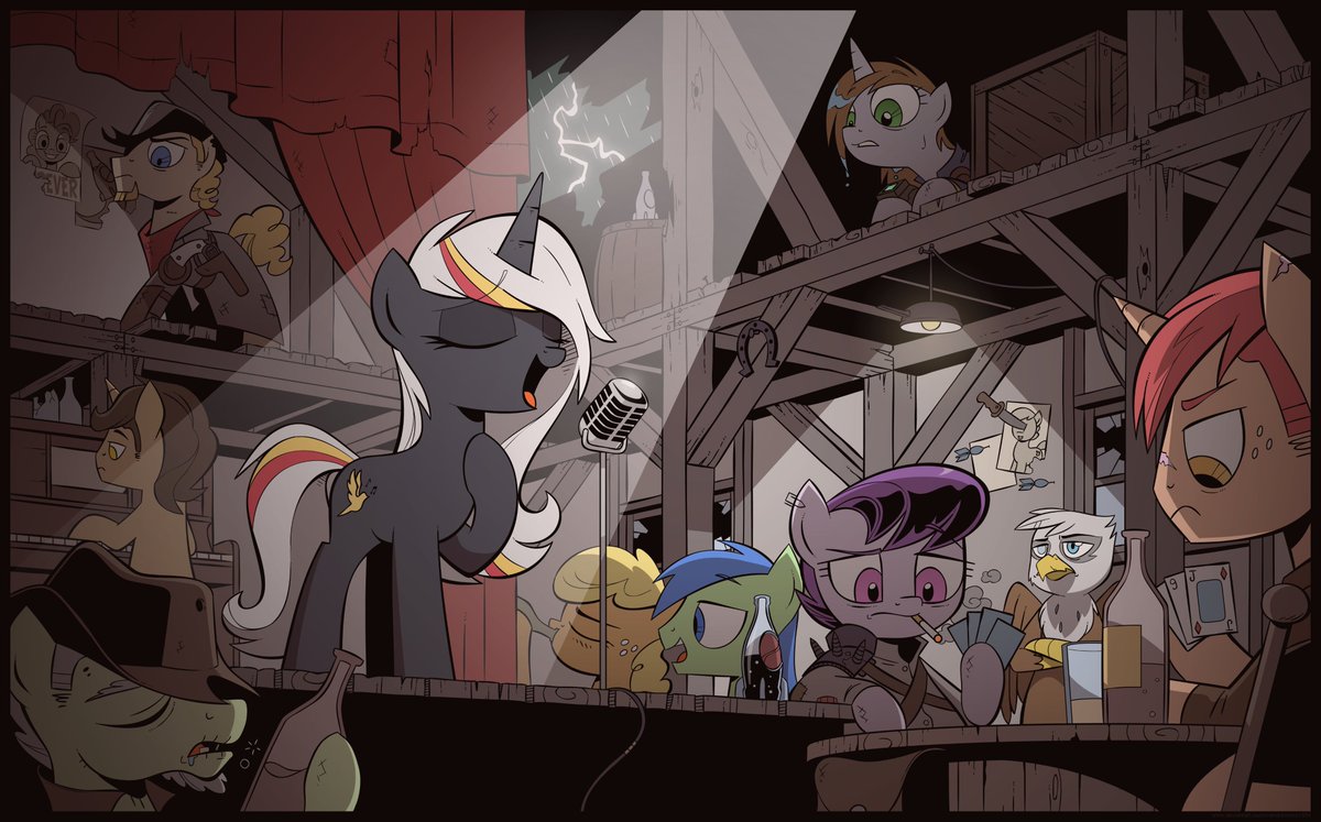 CalpainEqD's tweet photo. Pony is just so versatile that it can be used for the sweetest slice-of-life scenarios to the hard-boiled dangerous world of FoE.
Artwork is by wandrevieira1994! https://t.co/0m34gHjzBj https://t.co/GbwuNRs0cU
