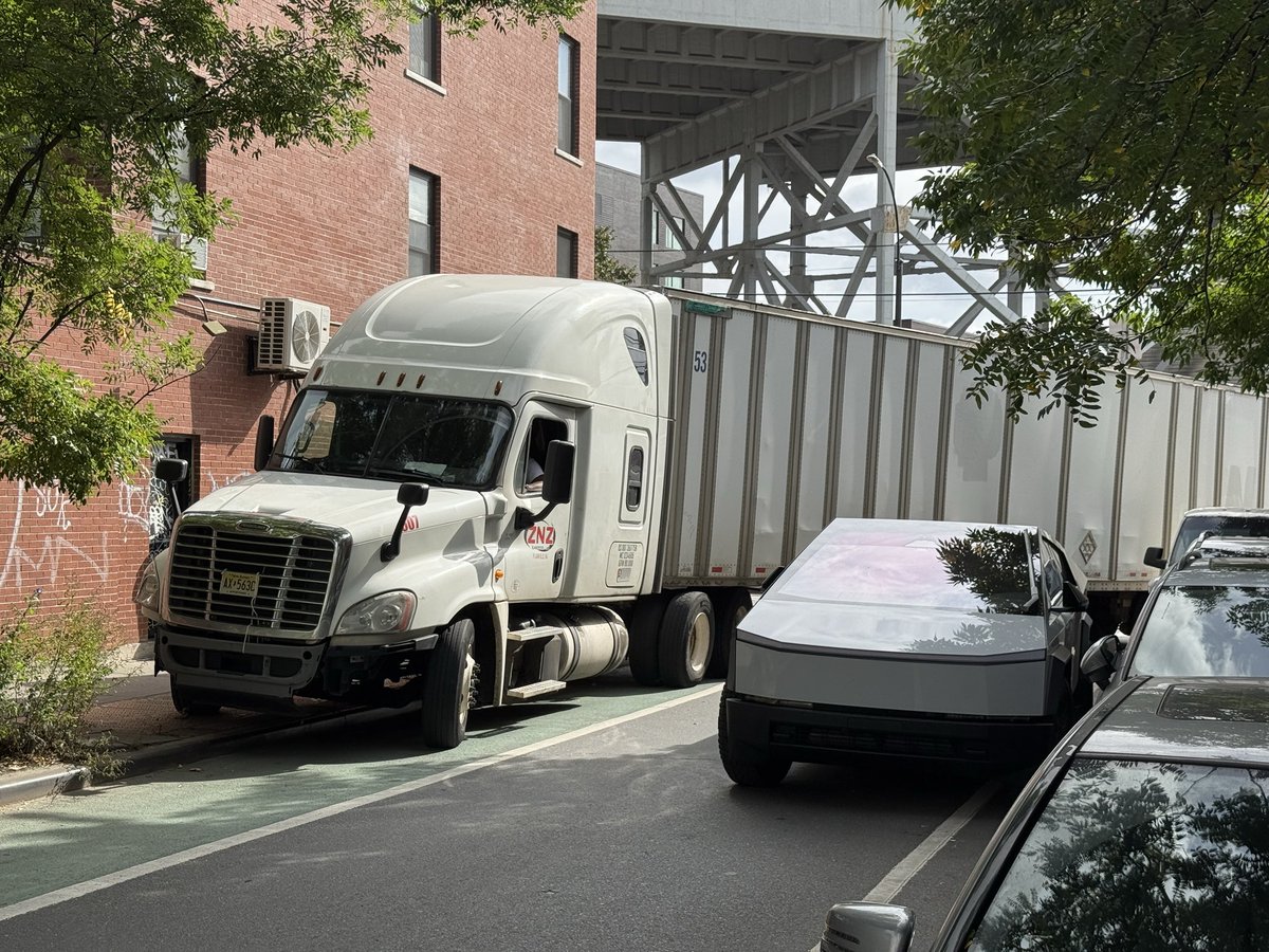 Entitlement is double parking your <a href="/Tesla/">Tesla</a> Cybertruck at the worst possible spot in a main thoroughfare in Brooklyn, walking away, no flashers, no nothing. Just… treating it like a parking spot. Causing absolute havoc.

Don’t do this. Don’t be this.