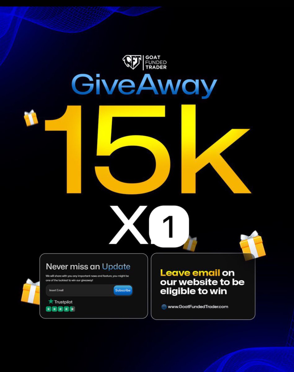 kingsolomon4lyf's tweet photo. 2X 8k + 1X 15K GFT ACCOUNT GIVEAWAY 🔥🚨 

-To win this giveaway👇🏽

-Like and retweet this post 

-follow Me, @kingsolomon4lyf , @EdwardXLreal  @GoatFunded  & @WrightTradesFX 

-Tag 3 of your friend in comment section

-Join 👉🏽 https://t.co/eKHaiMOvvC

Winners will be picked in 5 days🥂